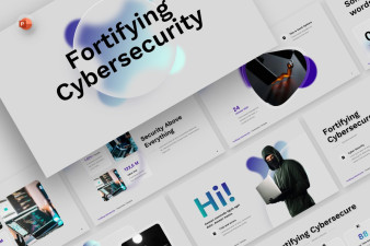 Fortifying Cybersecurity PowerPoint Template